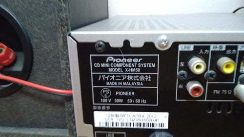 Pioneer Mini Component Systems X-Hm50 Cd System