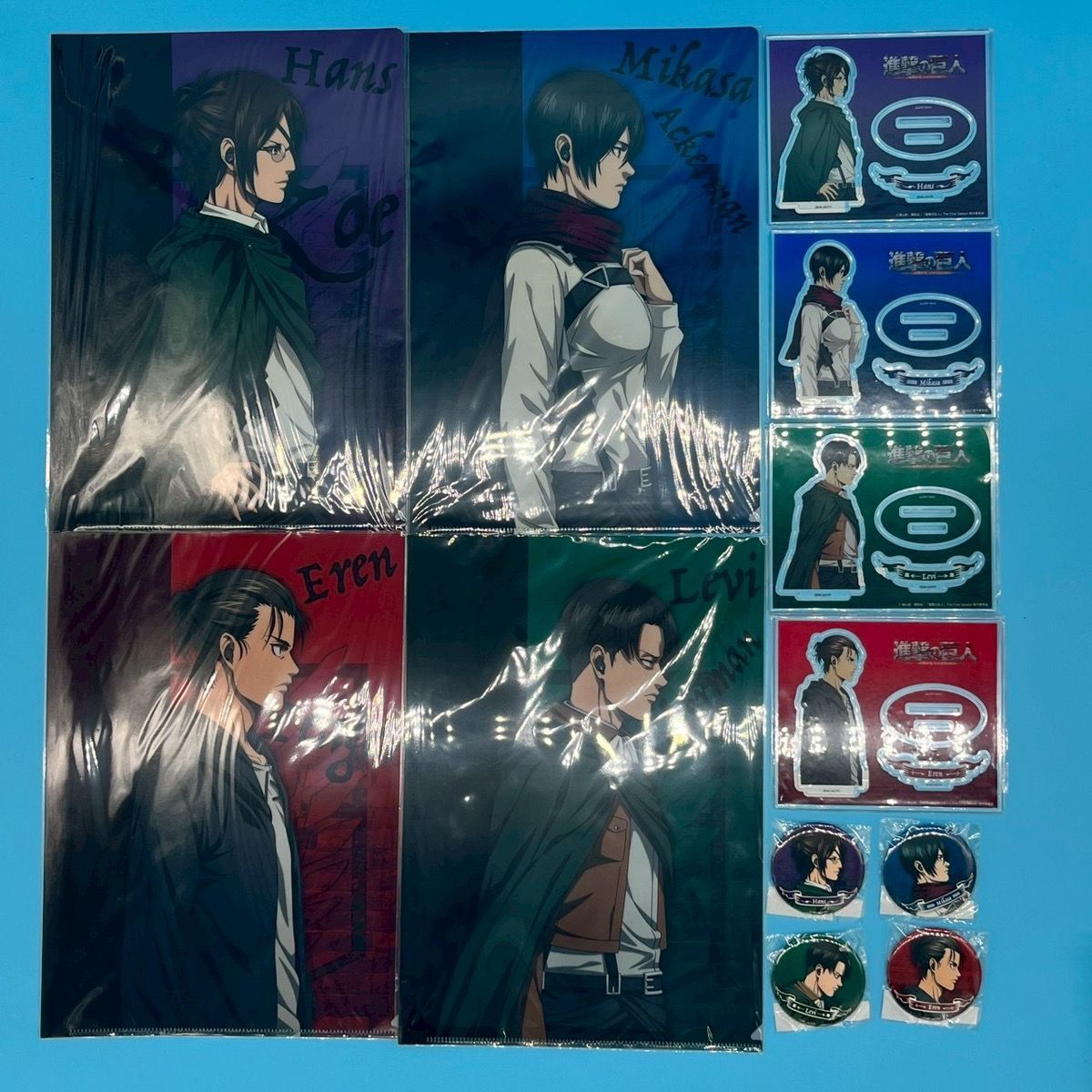 Onkyo Acrylic Stand 12 4 Attack On Titan Set Stands Clear Files Pins)