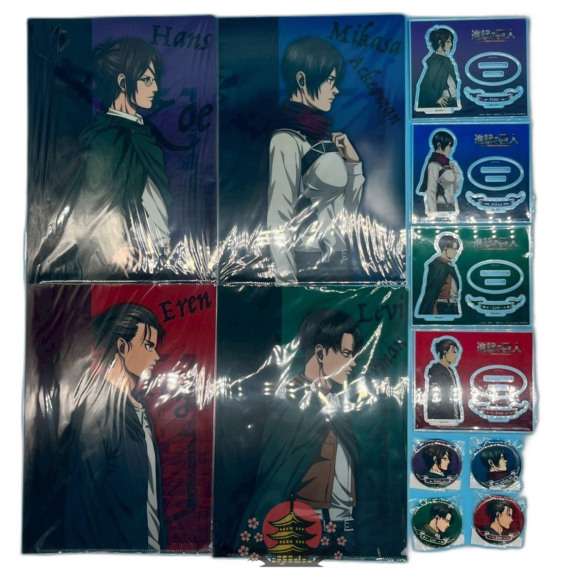 Onkyo Acrylic Stand 12 4 Attack On Titan Set Stands Clear Files Pins)