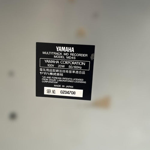 Yamaha Multitrack Recorders Md4S Md