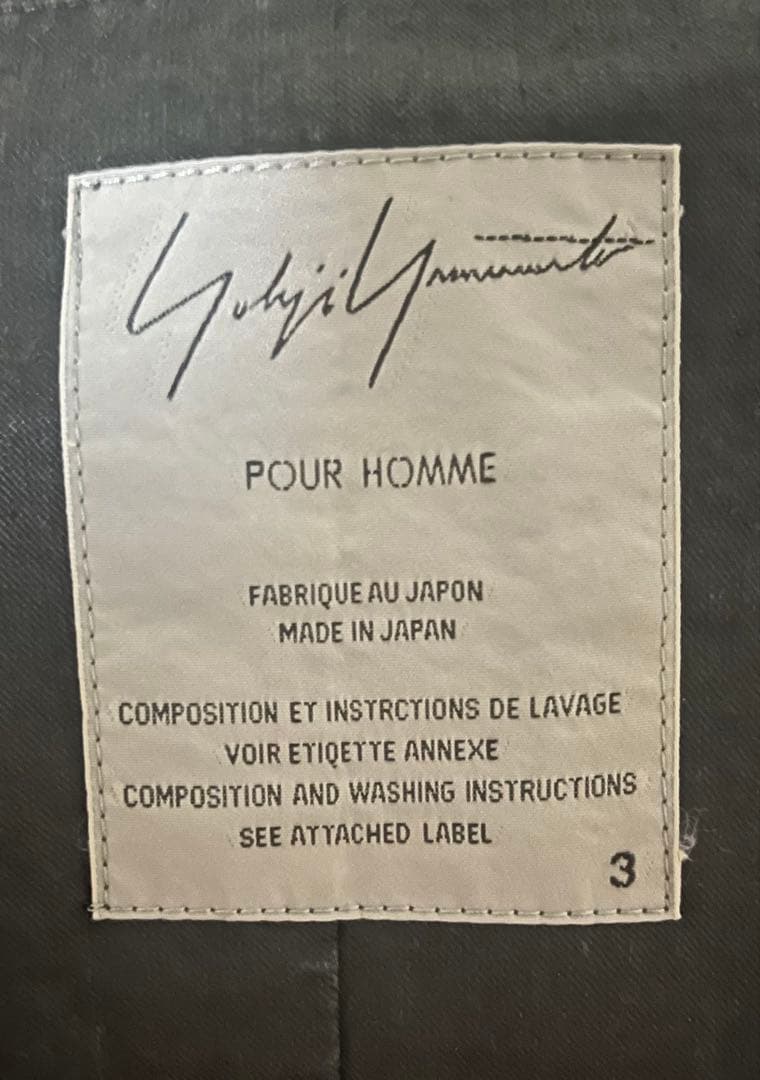 Yohji Yamamoto Pour Homme Tailored Jackets