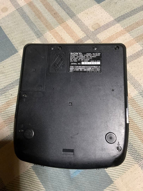 Sony Portable Cd Player Discman Model No.D-101