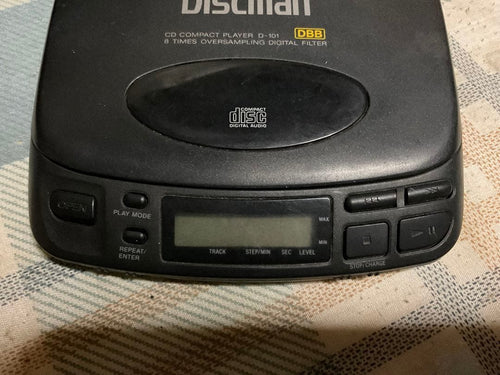 Sony Portable Cd Player Discman Model No.D-101