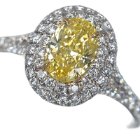 Tiffany Ring 0.92Ct 11 Pt950/K18Yg #189243