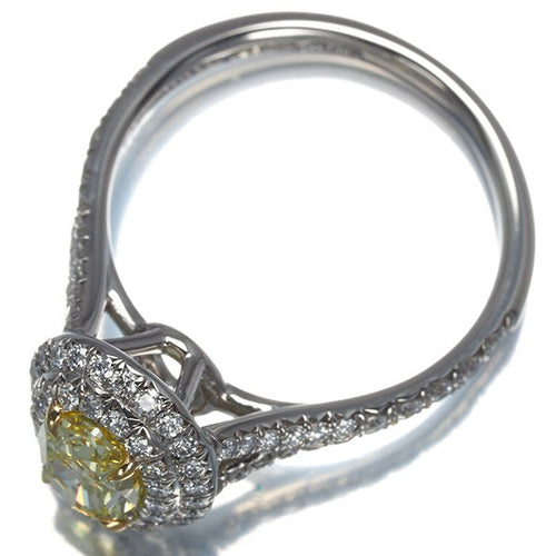 Tiffany Ring 0.92Ct 11 Pt950/K18Yg #189243