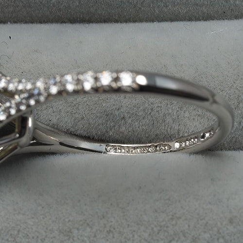 Tiffany Ring 0.92Ct 11 Pt950/K18Yg #189243