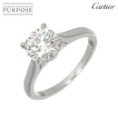 Cartier Ring 1.01Ct F/Vs1/Ex #46 Pt Solitaire 90328171