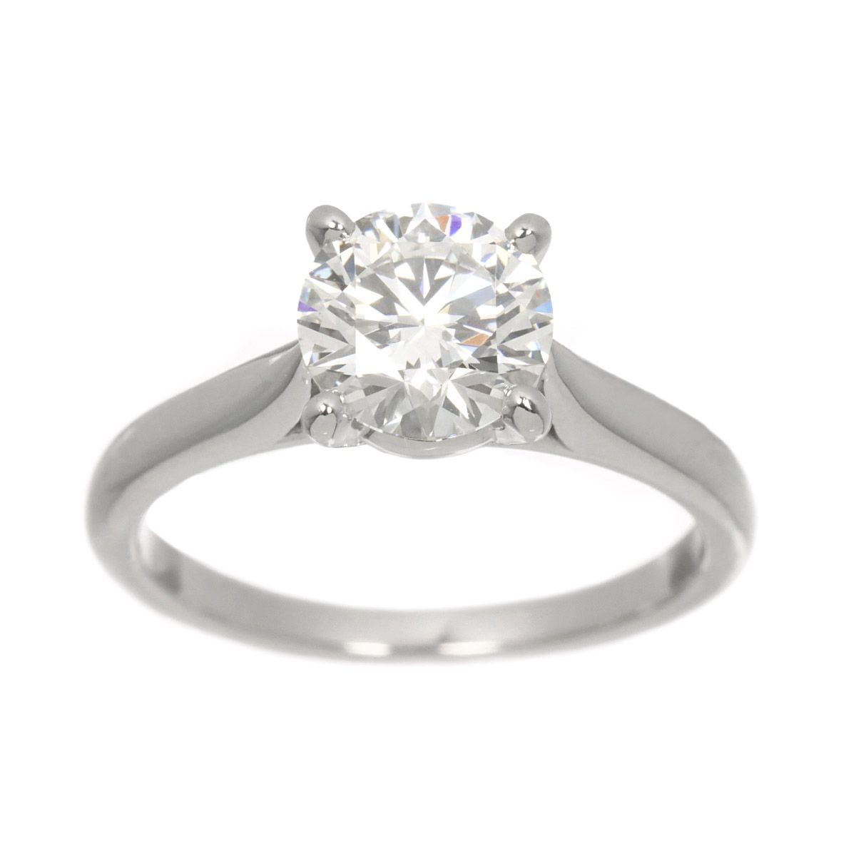 Cartier Ring 1.01Ct F/Vs1/Ex #46 Pt Solitaire 90328171