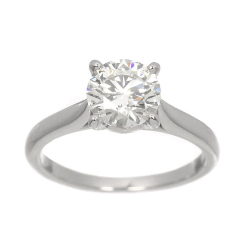 Cartier Ring 1.01Ct F/Vs1/Ex #46 Pt Solitaire 90328171