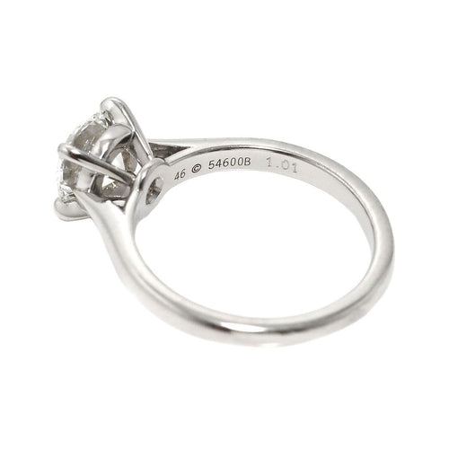 Cartier Ring 1.01Ct F/Vs1/Ex #46 Pt Solitaire 90328171