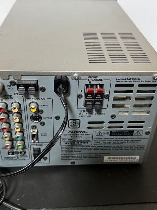Onkyo Cd Sacd Players Dvd/Md Fr-X7Dv C-705X