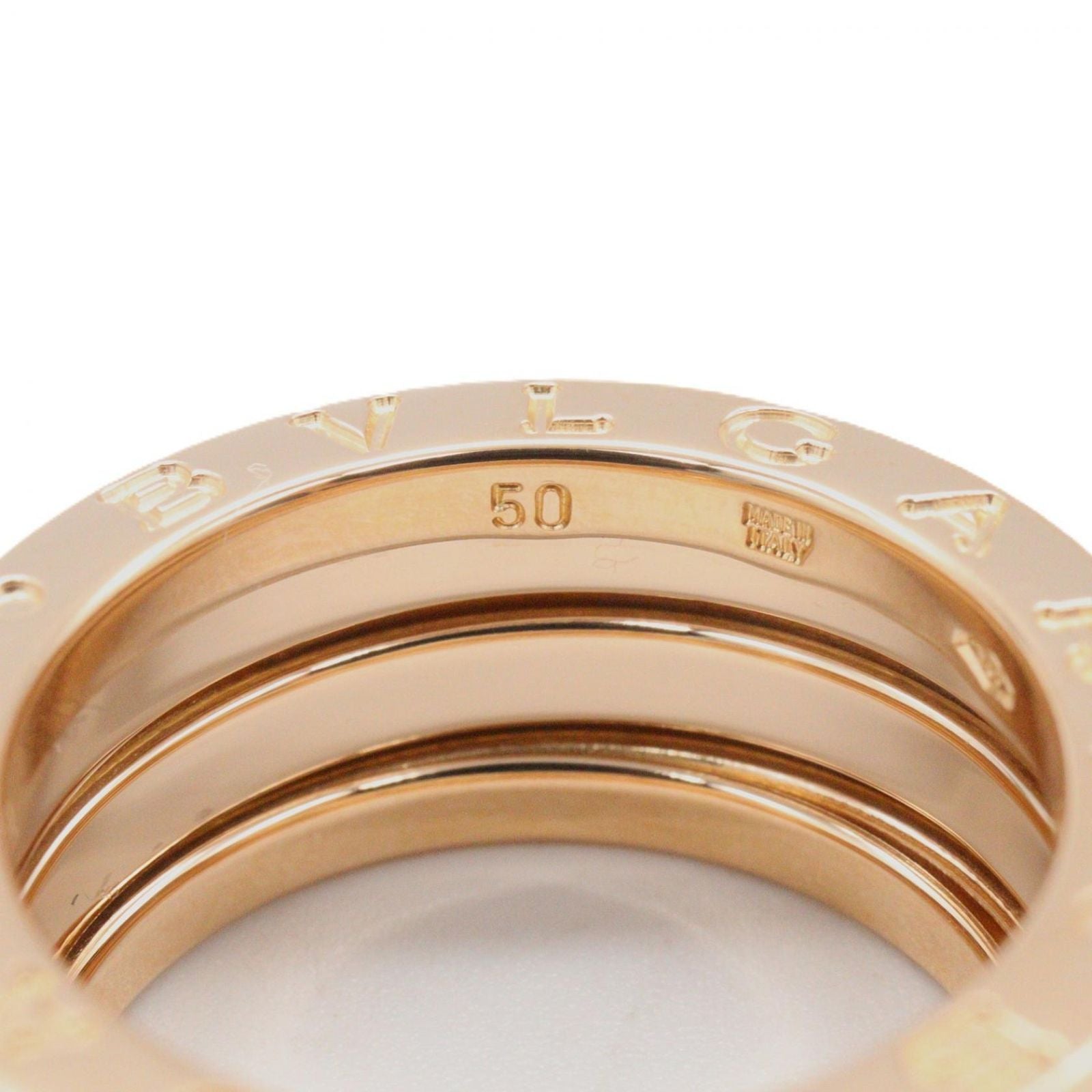 Bvlgari Ring B-Zero1 3 K18Pg Used A