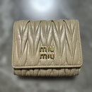 Miu Trifold Wallets