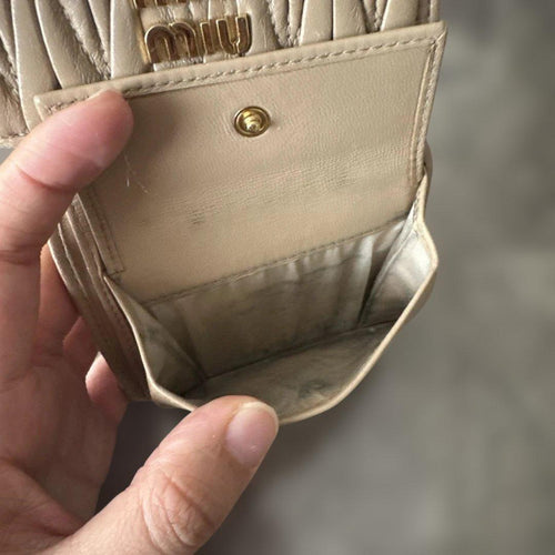Miu Trifold Wallets