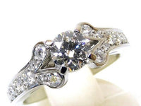 Cartier Ring 11 (51) Pt950 0.54Ct E-Vs1-Ex 8G