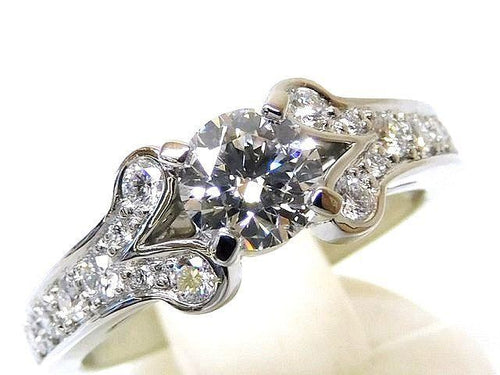 Cartier Ring 11 (51) Pt950 0.54Ct E-Vs1-Ex 8G