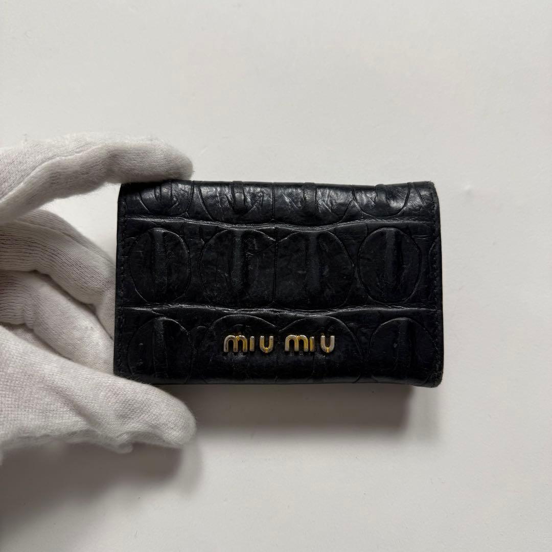 Miu Key Cases 2000S Miumiu Leather Case