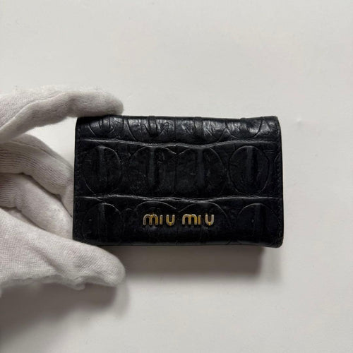 Miu Key Cases 2000S Miumiu Leather Case