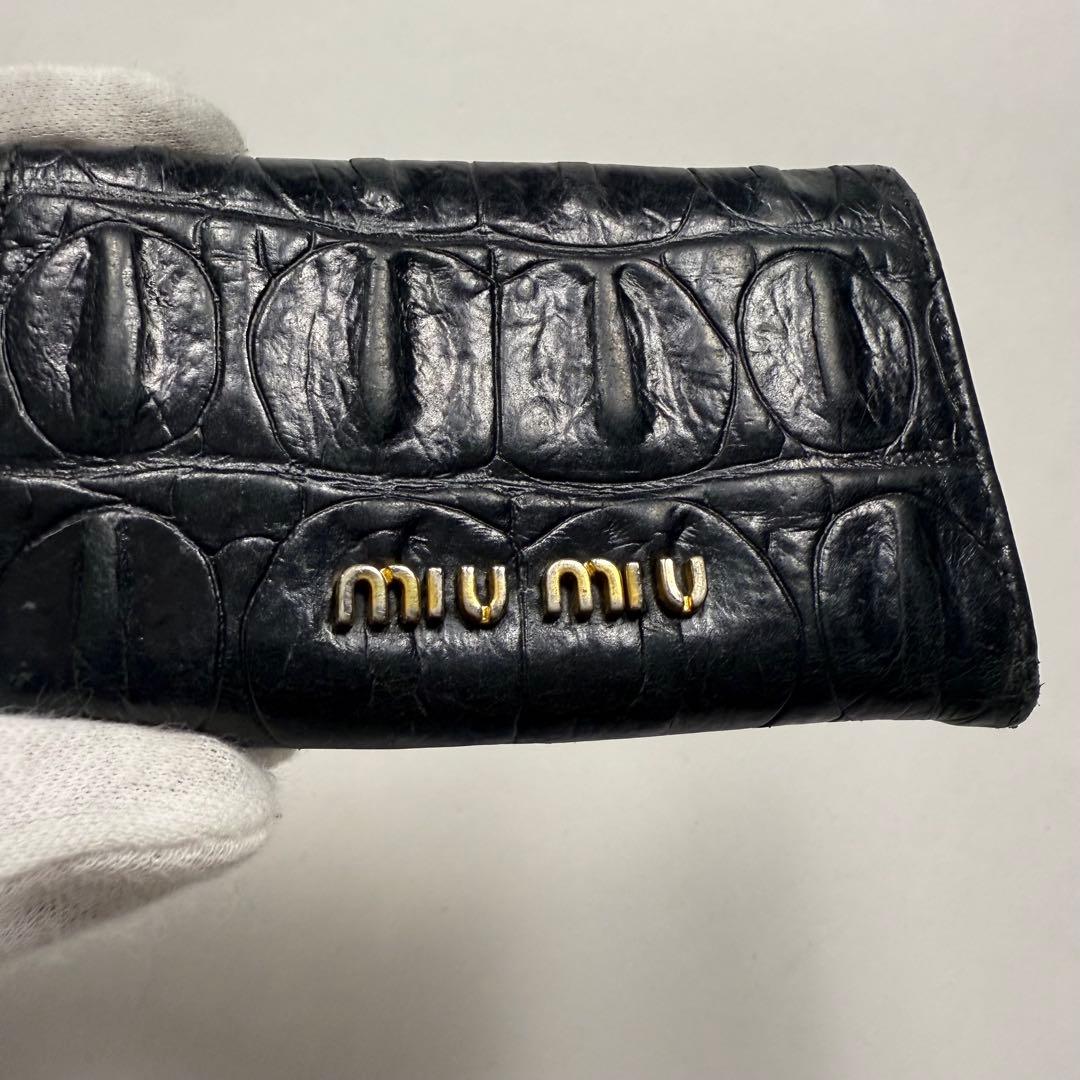 Miu Key Cases 2000S Miumiu Leather Case