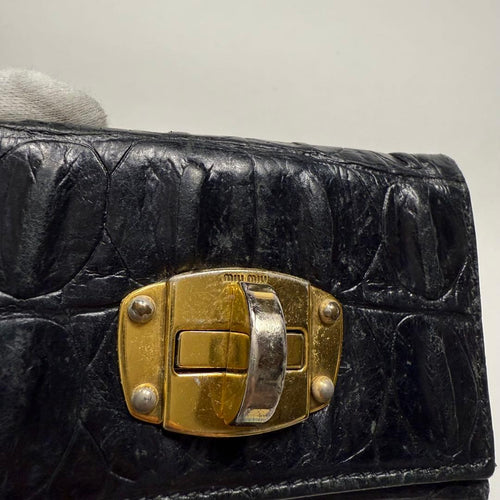 Miu Key Cases 2000S Miumiu Leather Case