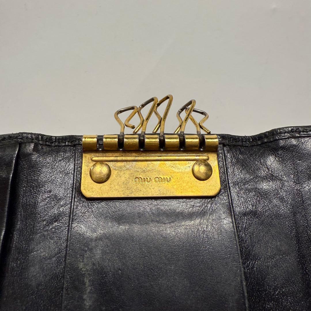 Miu Key Cases 2000S Miumiu Leather Case