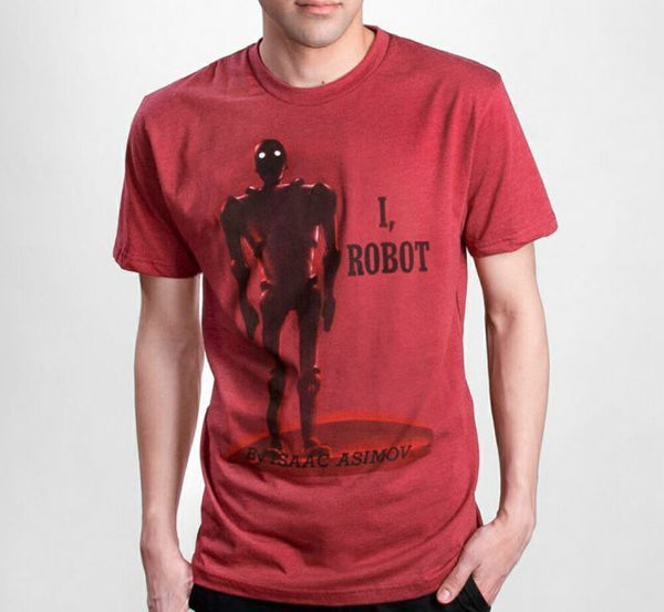 T -Shirt 6 X-Large) [Out Of Print] Isaac Asimov I, Robot Tee (Red)