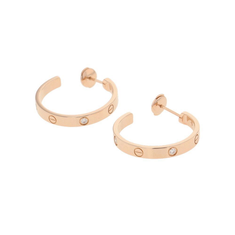 Cartier Earrings (For Both Ears) Love 6P 0.13Ct K18Pg B8301433