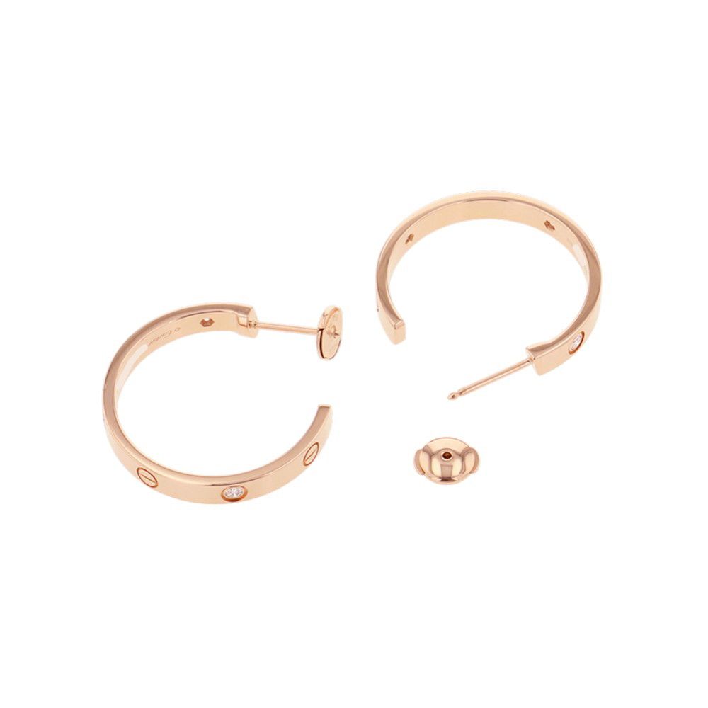 Cartier Earrings (For Both Ears) Love 6P 0.13Ct K18Pg B8301433