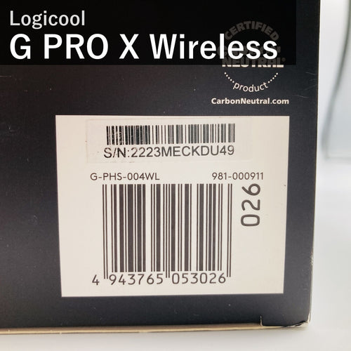 Logicool Wireless Headset G Pro X Lightspeed G-Phs-004Wl 981-000911 Dolby Dts
