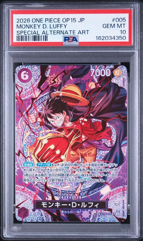 One Piece Card Game Psa10 D Sr-Spc St26-005