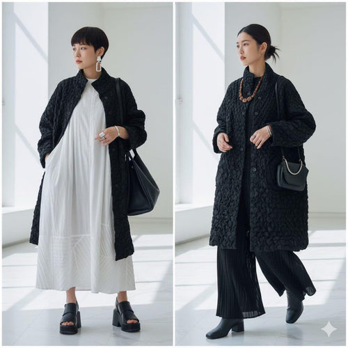 Issey Miyake Long Coats Barely Used 3D Steam Coat 2