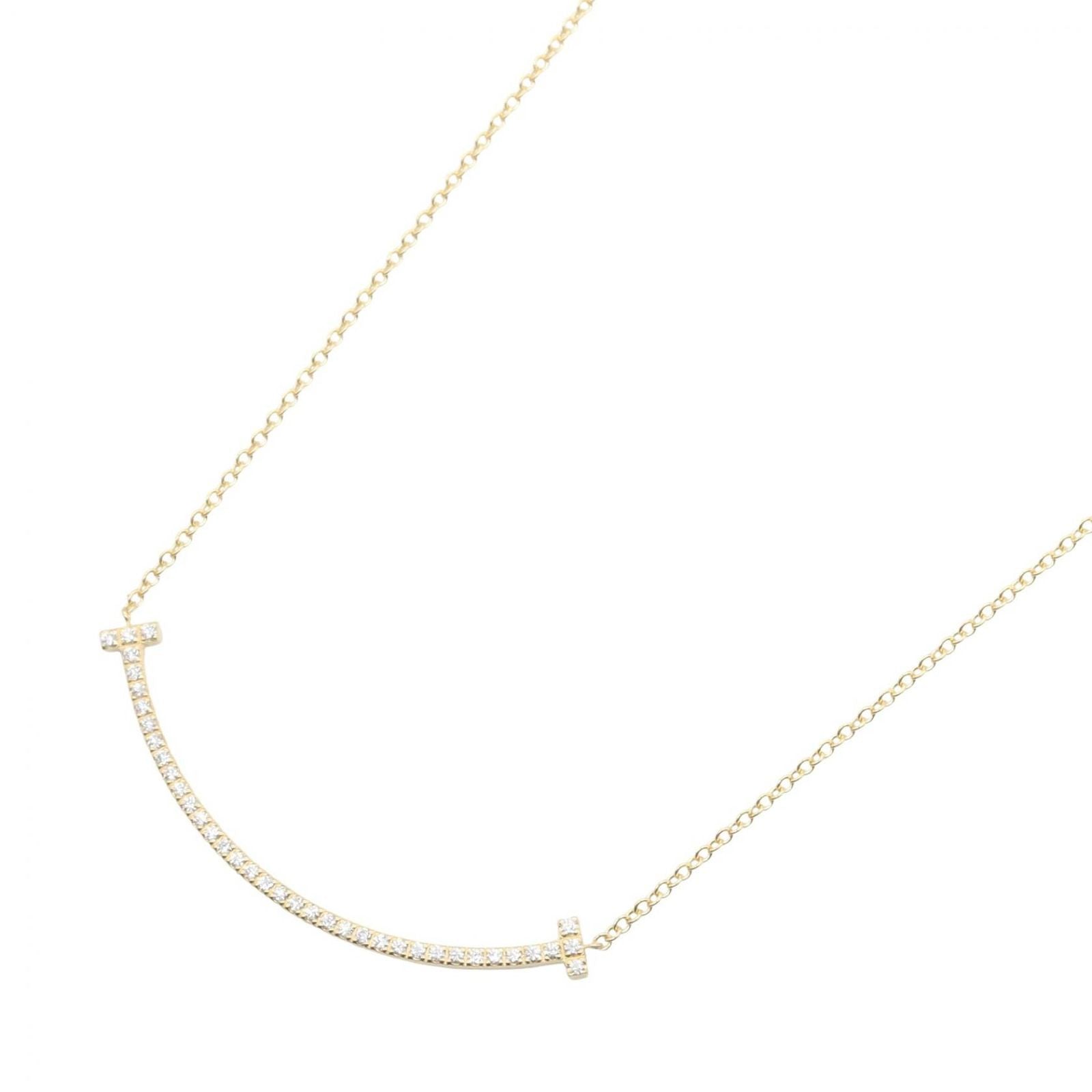 Tiffany Necklace Co T 40.5 K18