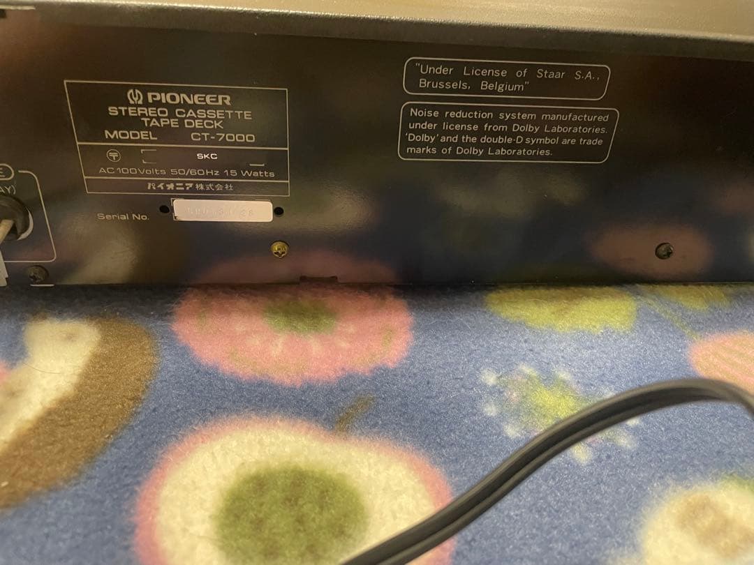 Pioneer Cd Md Cassette Deck Ct-7000