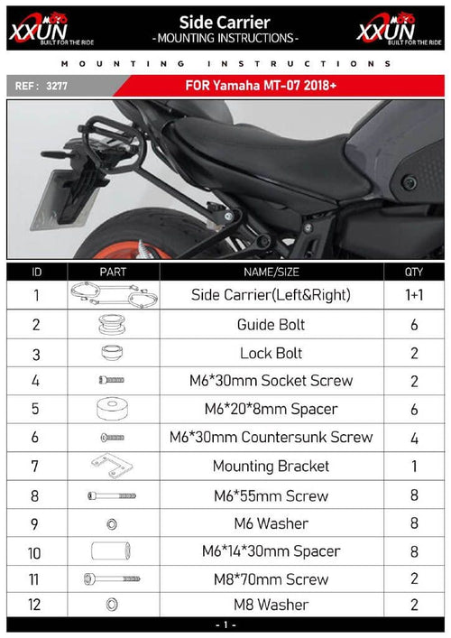 Others Yamaha Mt-07 2018-2024