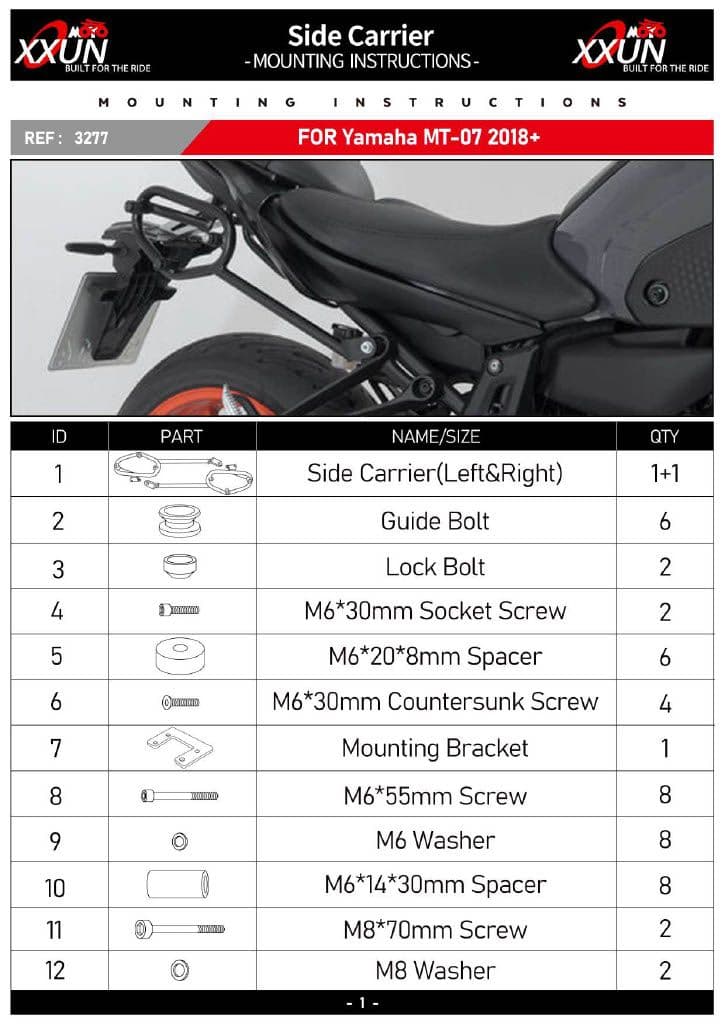 Others Yamaha Mt-07 2018-2024