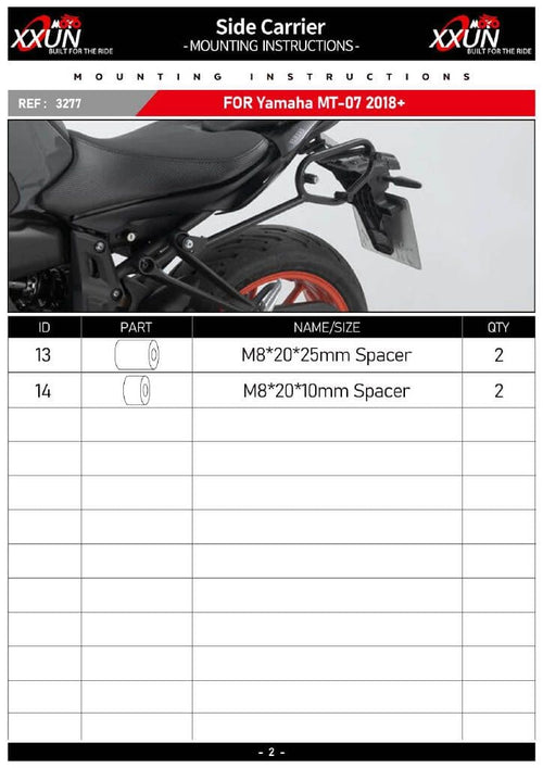 Others Yamaha Mt-07 2018-2024