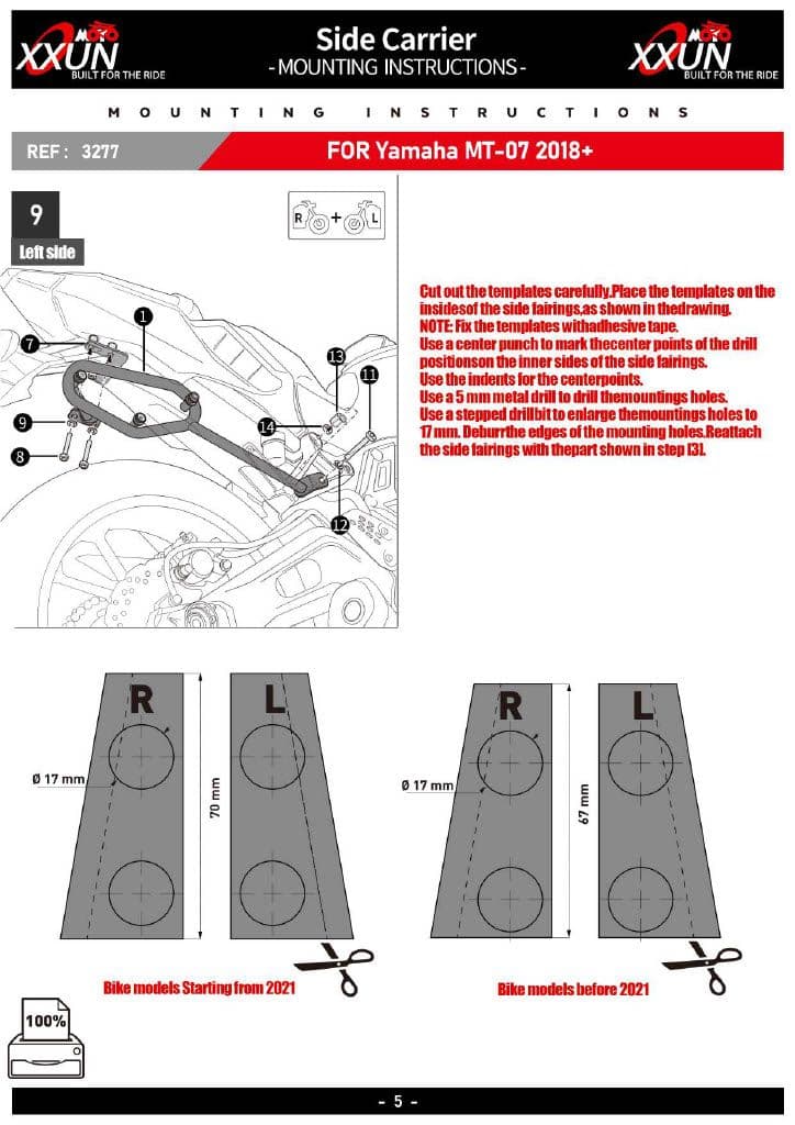 Others Yamaha Mt-07 2018-2024