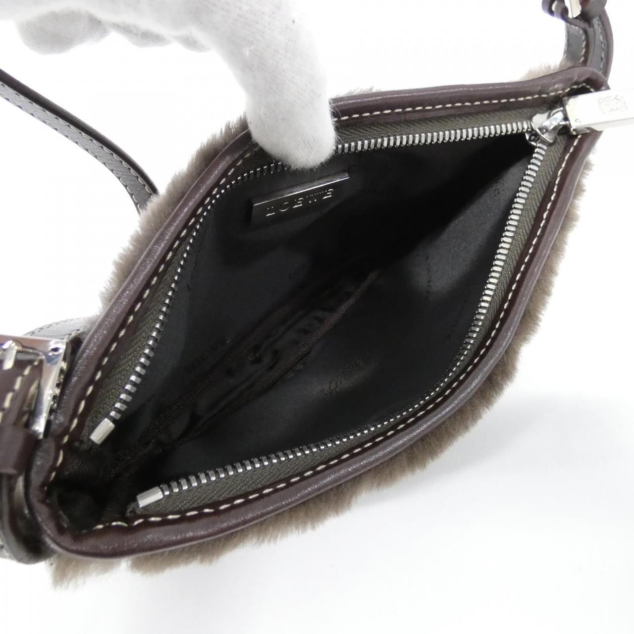 Loewe Shoulder Bag Brown( Silver(
