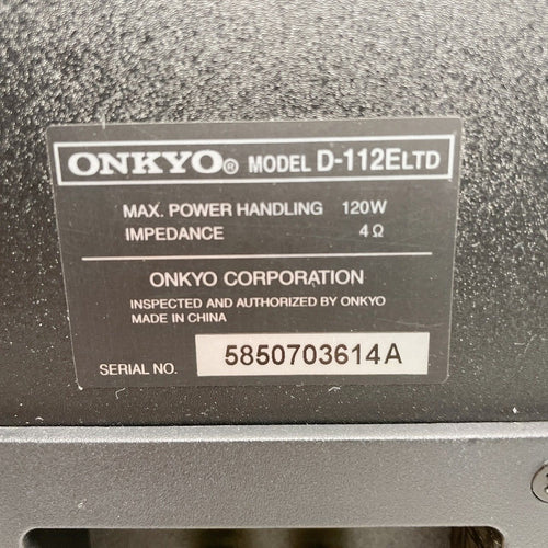 Onkyo Speaker D-112Eltd