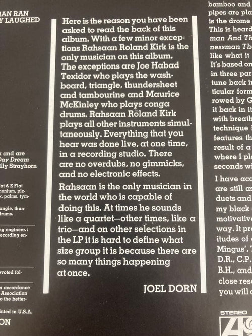 Western Music Rahasaan Roland Kirk