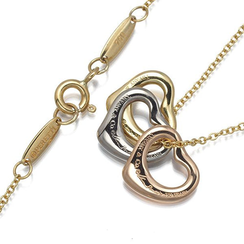 Tiffany Necklace K18Yg/Wg/Pg #174474