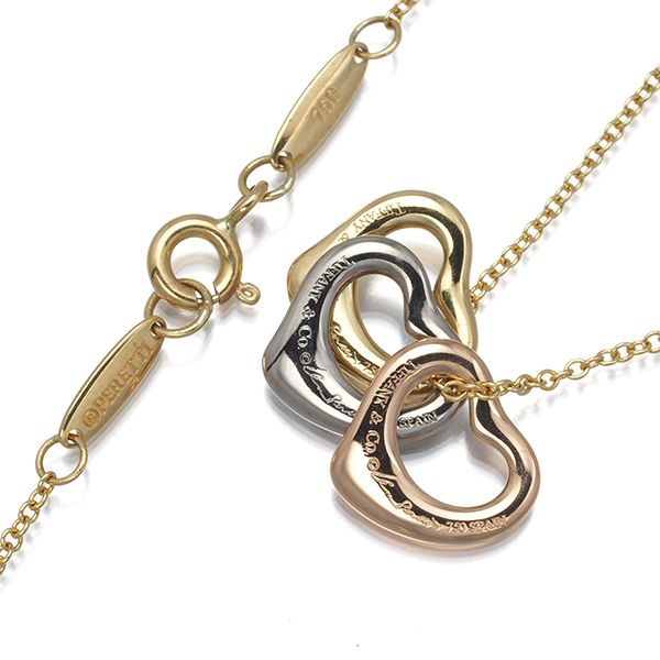 Tiffany Necklace K18Yg/Wg/Pg #174474