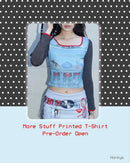 Long Sleeve Y2K Honkyo More Stuff Printed T-Shirt