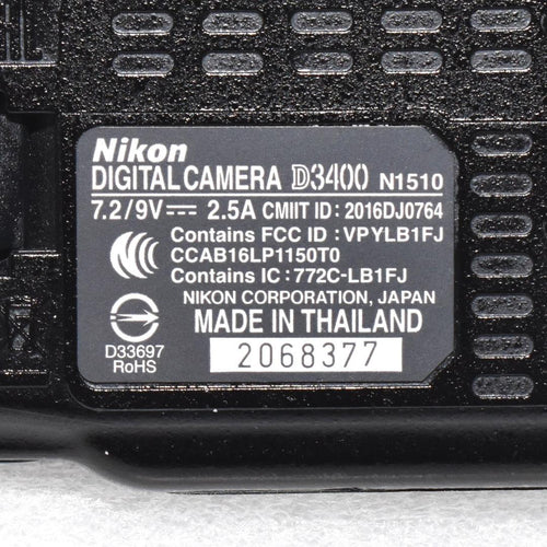 Nikon Digital Slrs D3400 A-1