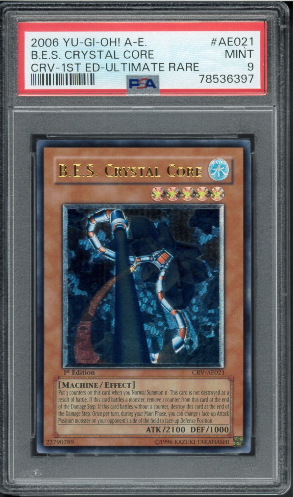 Yu -Gi -Oh! Ocg Duel Monsters (Foreign Language Version) Psa9 B.E.S. Crystal