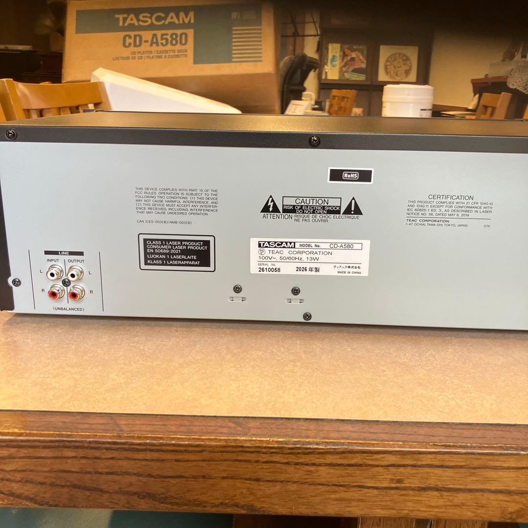 Tascam Cd, Md Cassette Decks Cd-A580
