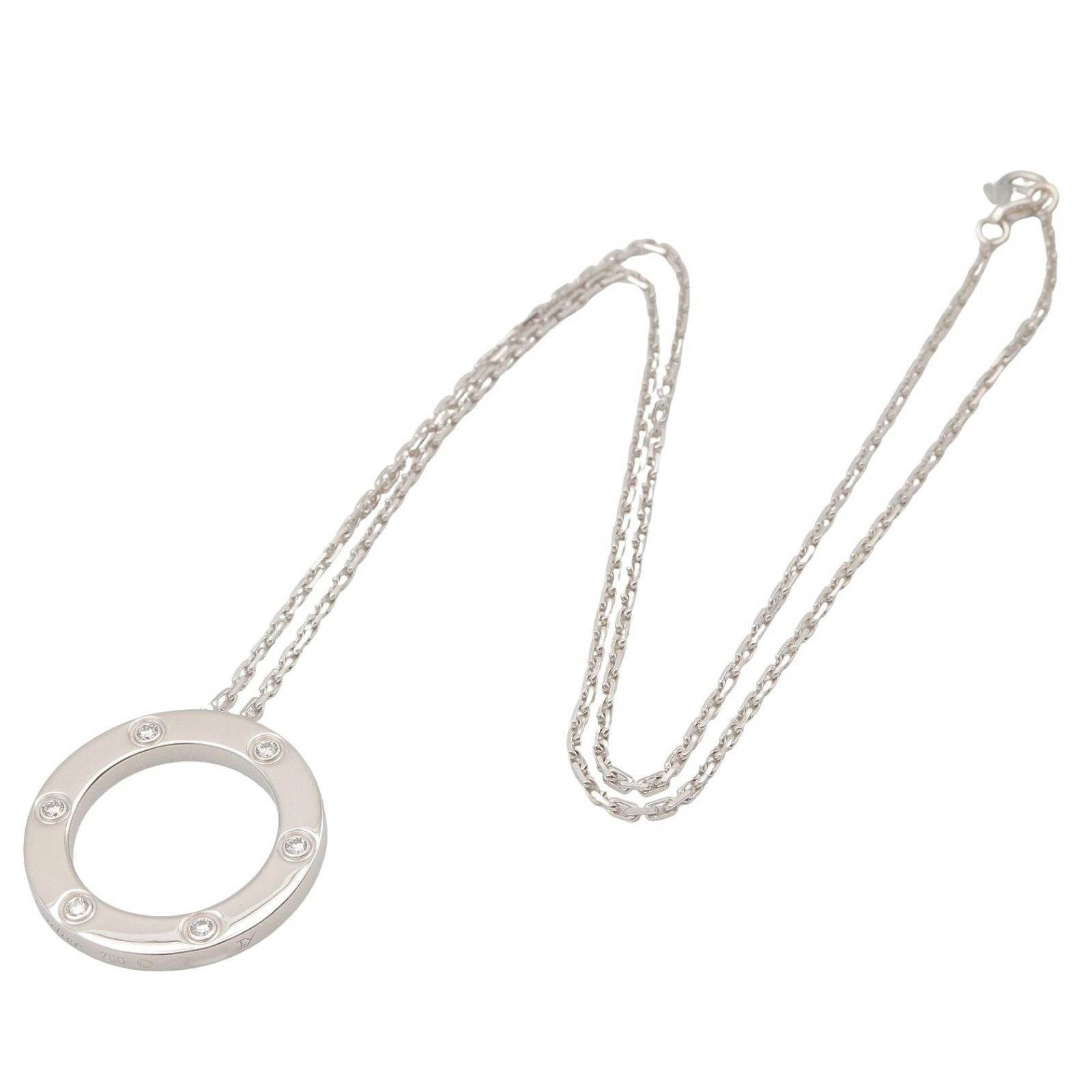 Cartier Necklace 6Pd 41.5 K18Wg Used A