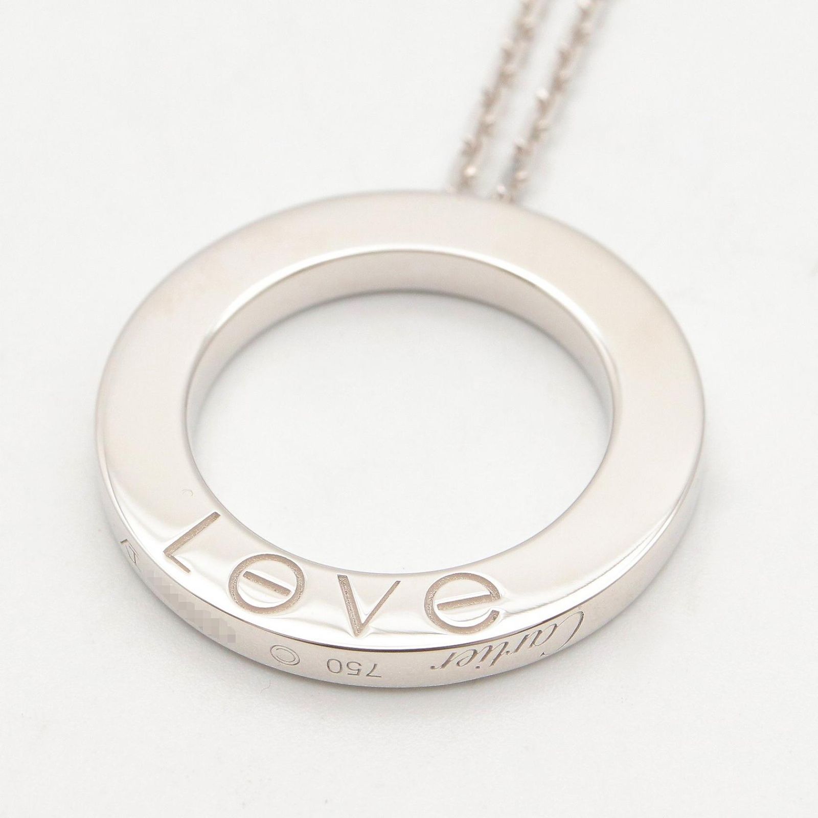 Cartier Necklace 6Pd 41.5 K18Wg Used A