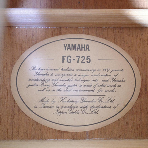 Yamaha Acoustic Guitars Fg-725