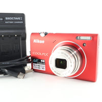 Nikon Compact Digital Camera Coolpix S5100 S5100Rd 1220 5 2.7